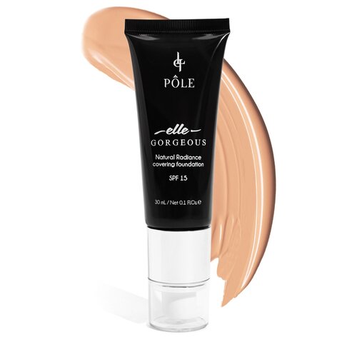 Pole тональный крем Elle Gorgeous Natural Radiance, 30 мл, оттенок: 04 natural beige pole компактная пудра elle perfect 04 natural beige