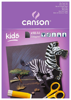 Чёрная бумага Kids Canson, A4, 10 л.