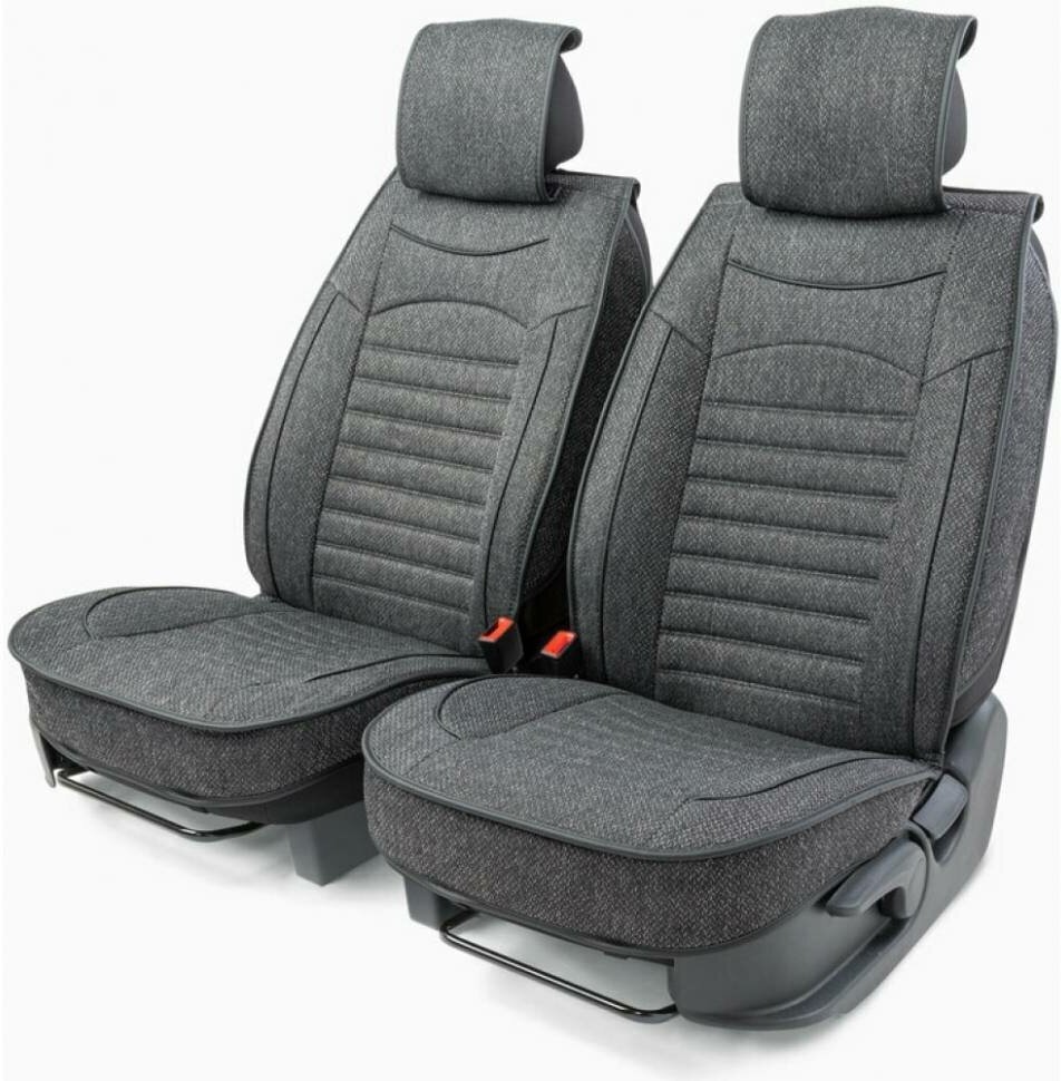 Каркасные накидки на передние сиденья "Car Performance" 2 шт гобелен CUS-2082 D.GY