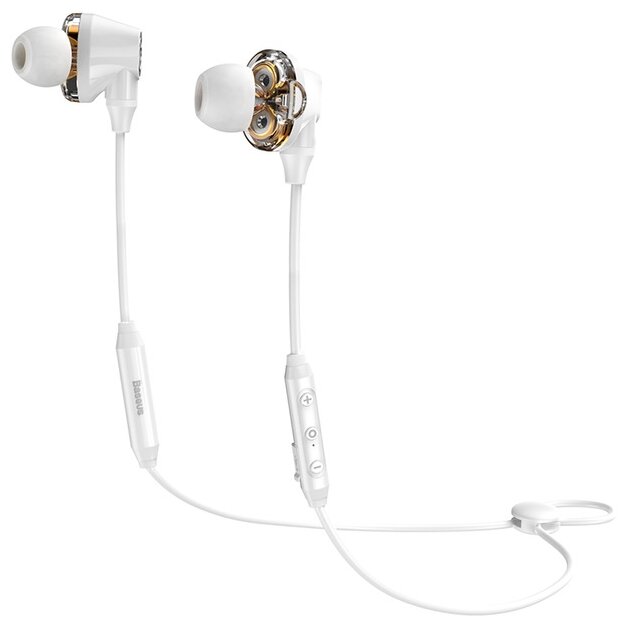 Наушники NGS10-02 Baseus Encok S10 Dual Moving-coil Bluetooth Headset Белый