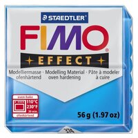 Полимерная глина FIMO Effect запекаемая полупрозрачный синий (8020-374), 57 г