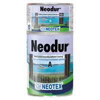 Полиуретановая двухкомпонентная краска Neodur 1кг Белая Ral 9003 для металла, дерева, пластика, устойчива к УФ