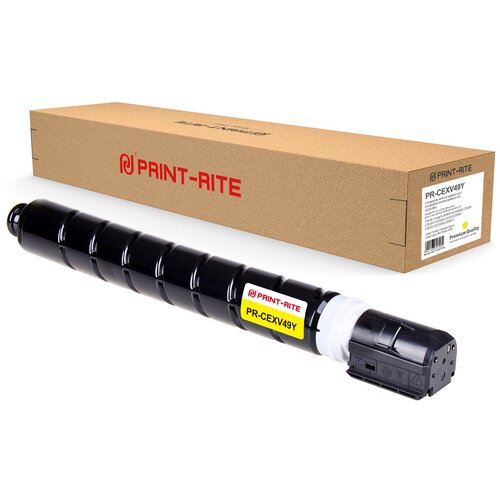 Картридж Print-Rite PR-CEXV49Y 19000стр Желтый картридж print rite pr cexv49m 19000стр пурпурный