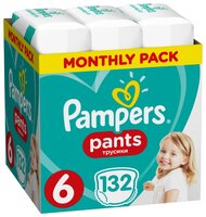 Pampers трусики Pants 6 (15+ кг) 132 шт.