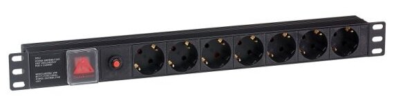 Блок розеток Exegate ServerPro PDU-19H702 7шт, 1U, 19"