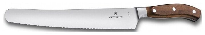 Victorinox Kitchen 7.7430.26G Нож кухонный victorinox grand maitre, кованый, универсальный, для хлеба, лезвие 260мм, серрейторная заточка, коричневый