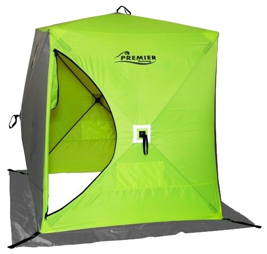 Палатки Premier Fishing Premier Палатка зимняя Куб 1,8х1,8 yellow lumi/gray PREMIER (PR-ISC-180YLG)