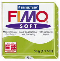 Полимерная глина FIMO Soft запекаемая зеленое яблоко (8020-50), 57 г