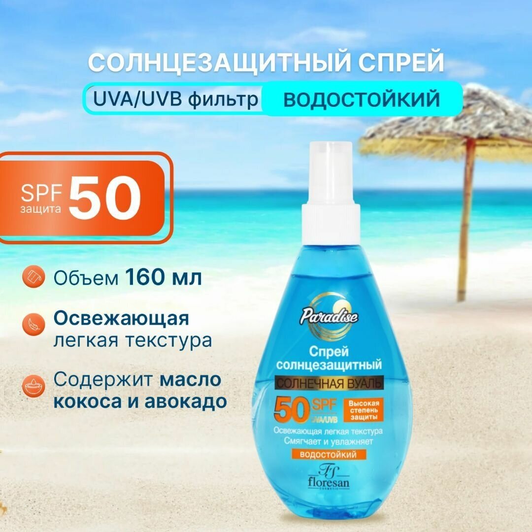 Floresan Солнцезащитный спрей SPF 50 160 мл