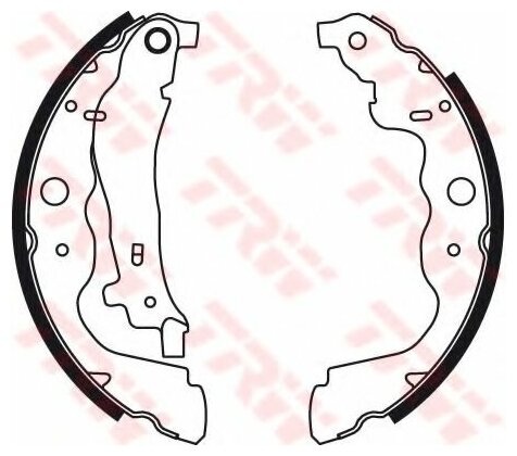 Колодки тормозные барабанные зад TRW GS8780