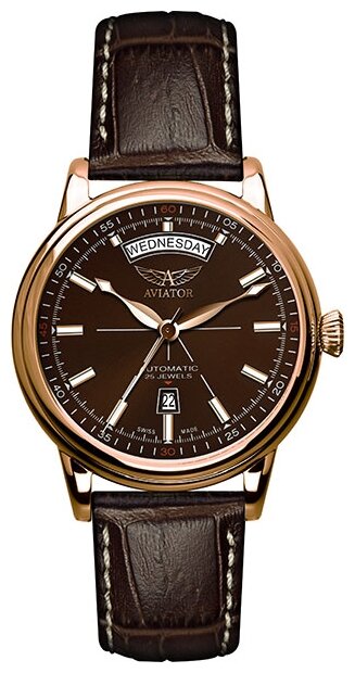 Наручные часы Aviator V.3.20.2.226.4, коричневый