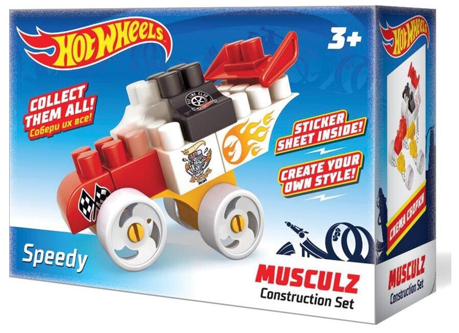 Bauer Конструктор Hot wheels серия Musculz Speedy 709 с 3 лет