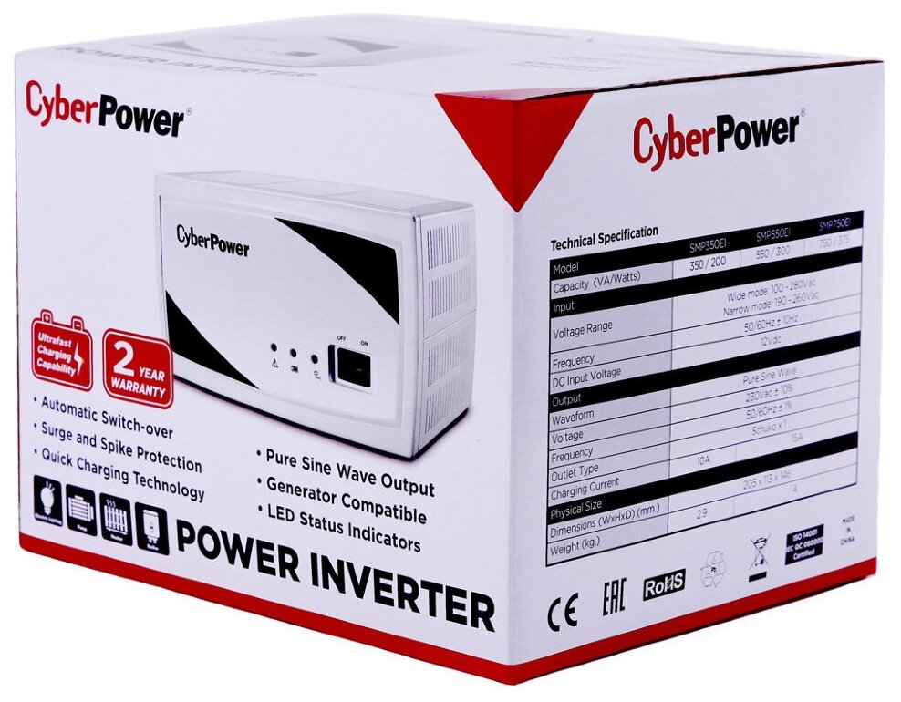 инвертор CyberPower SMP750EI - фото №19