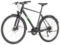 Горный гибрид Cube Cross Allroad (2019) iridium/green 50 см (155-162) (требует финальной сборки)