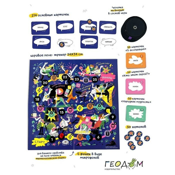 Настольная игра печатная Хороший вопрос с голосовым помощником 16 