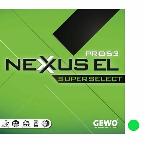 Накладка Gewo NEXXUS EL PRO 53 SUPER SELECT зеленая накладка gewo nexxus el pro 48 super select зеленая