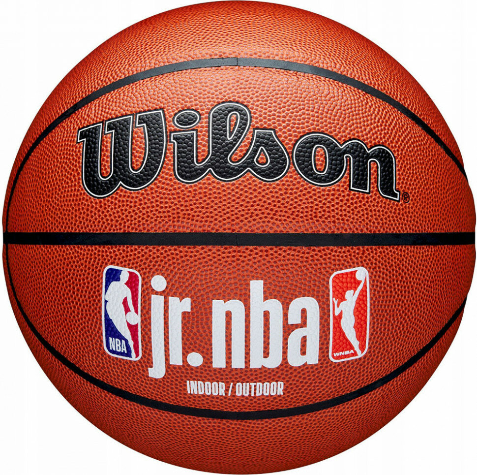 Мяч баскетбольный WILSON JR.NBA Fam Logo Indoor Outdoor, WZ2009801XB7, р.7, коричневый