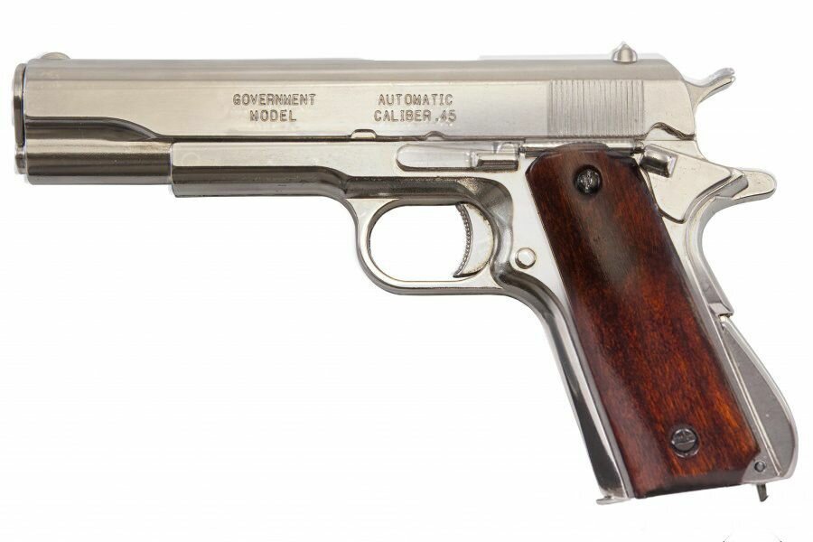 Декоративное сувенирное оружие - Пистолет автоматический Кольт 45 калибра 1911 года, 24 см