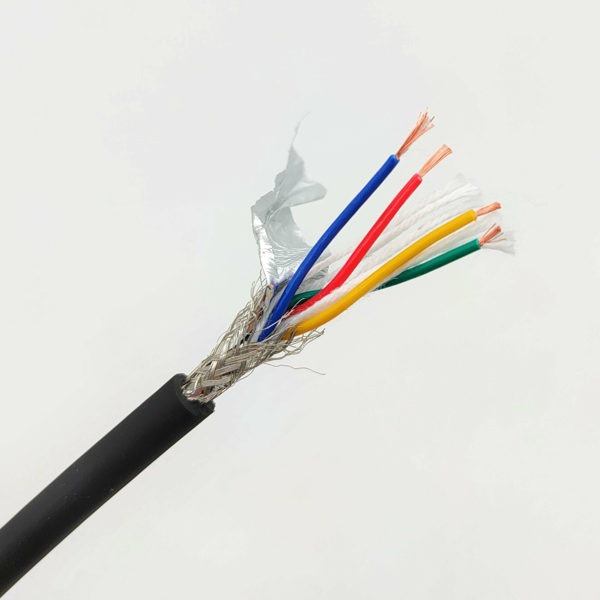 фото Кабель гибкий экранированный TRVVP 4х0.3мм2, для ЧПУ, шаговых двигателей, 2 метра