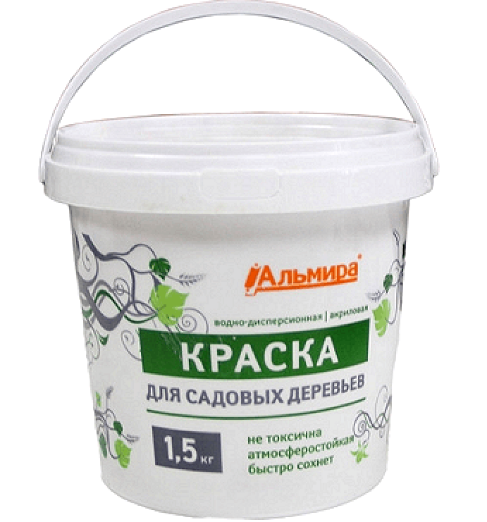 Краска для садовых деревьев Альмира 1,5кг