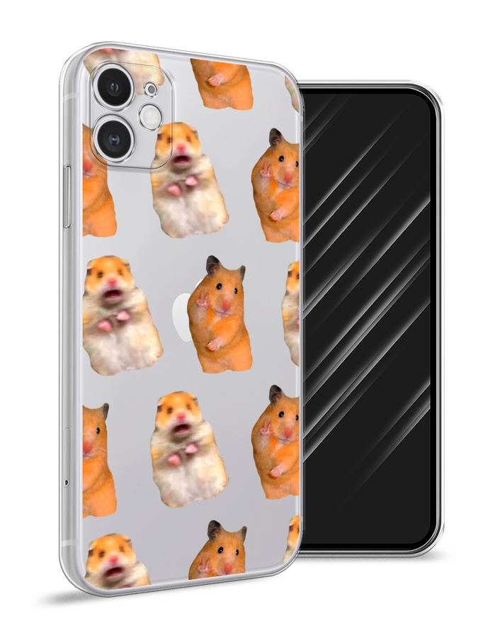 Силиконовый чехол "Мемные хомяки" на Apple iPhone 11 / Айфон 11