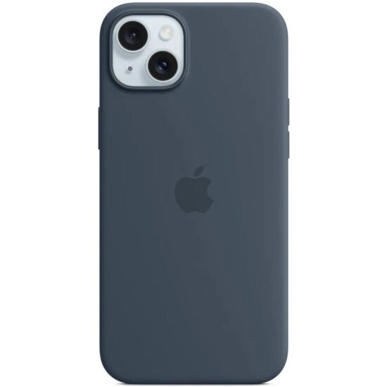 Чехол оригинальный Apple для Iphone 15 Plus Silicone Case - Storme Blue - фото №1