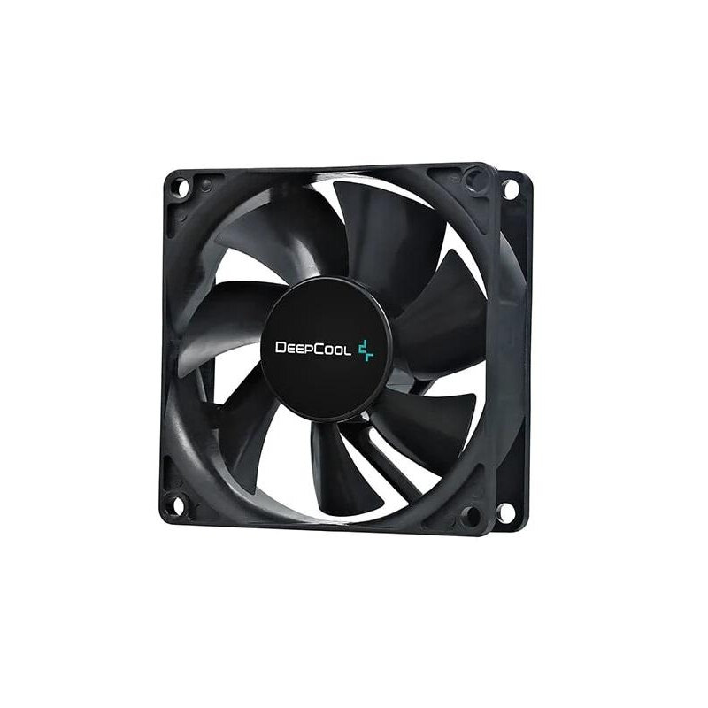 Комплект 8 штук, Вентилятор DEEPCOOL Xfan80 80x80x25мм черн 1800об/мин