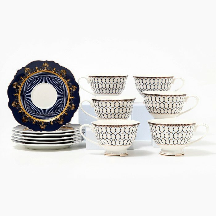 фото Сервиз фарфоровый чайный «Богемия», 12 предметов 9691840