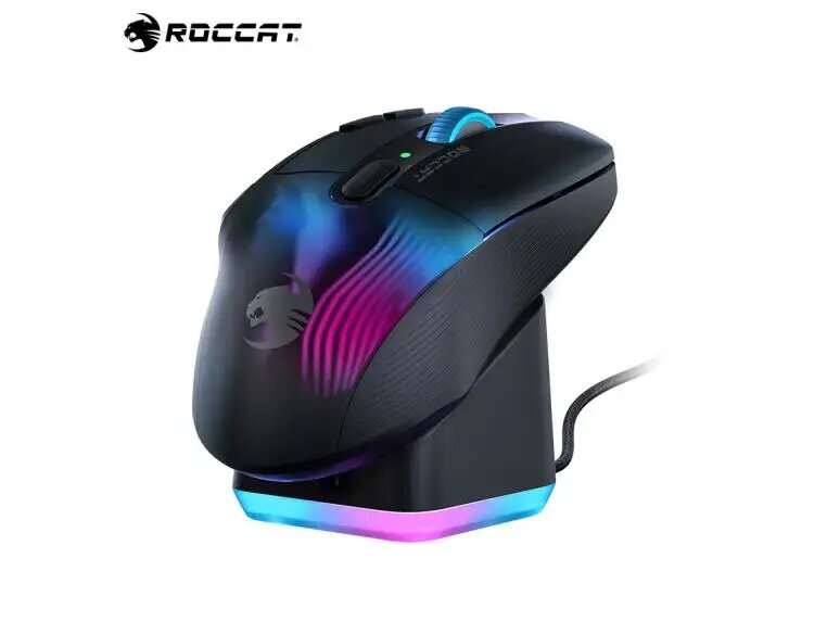 ROCCAT KONE XP/воздушная проводная/беспроводная игровая мышь, 16,8 миллионов 3D RGB геймерских мышей, 19000 точек на дюйм, wireless(no box)