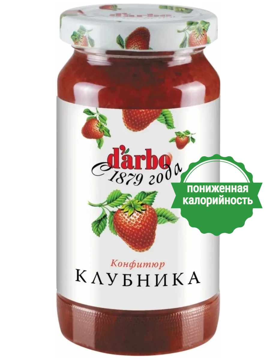 Конфитюр клубника низкокалорийный без сахара 220 г