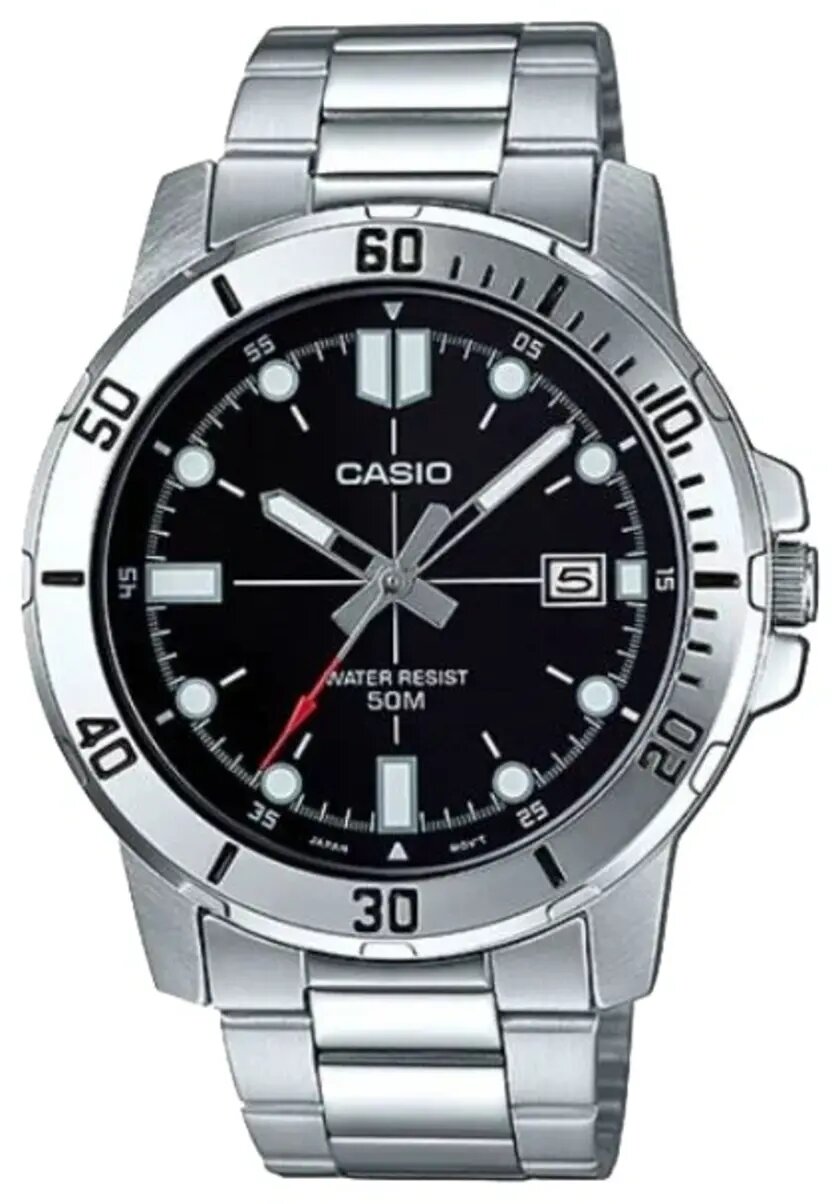 Наручные часы CASIO Collection, черный, серебряный