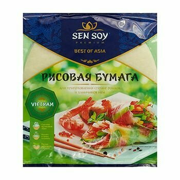 Рисовая бумага для спринг роллов и блинчиков нэм Sen Soy, 100 г, Вьетнам 1шт — фото 1