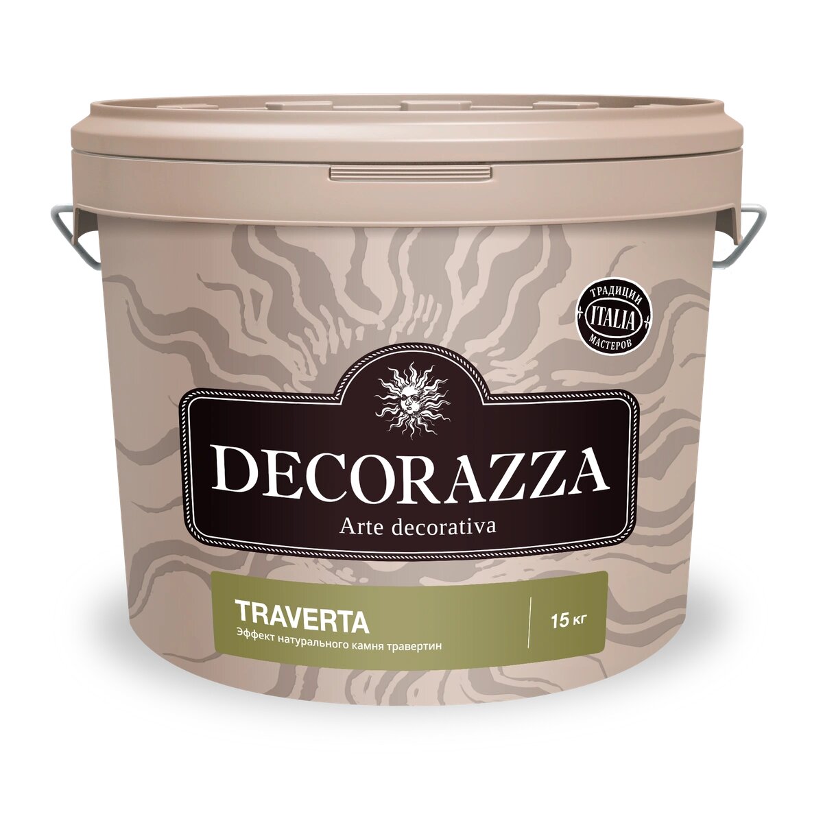 Decorazza TRAVERTA Декоративное покрытие (15 кг) — античная эстетика травертина для современных интерьеров