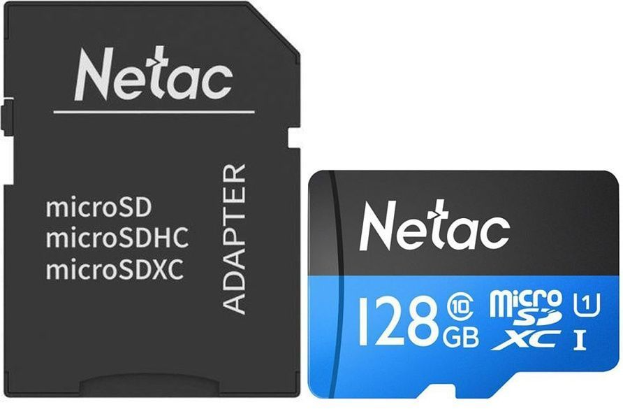 Карта памяти Netac MicroSD 128GB U1C10 80Mb/s+adp - фотография № 8