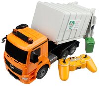 Мусоровоз Double Eagle Mercedes-Benz Actros (E560-003) 1:20 41 см оранжевый/серый