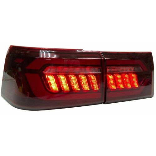 Задние светодиодные фонари на ВАЗ 2110, 2112 в стиле Ауди красные