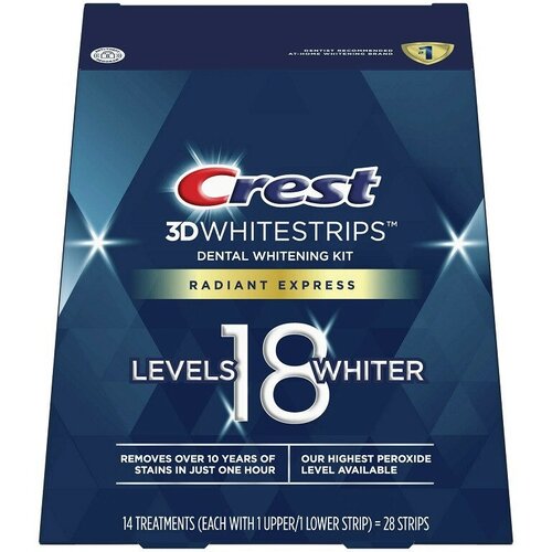 Crest 3D Whitestrips Radiant Express New 2022 -    