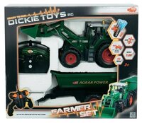 Трактор Dickie Toys Farmer Set (19266) 1:20 30 см зеленый