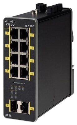 Коммутатор Cisco Industrial Ethernet IE-1000-8P2S-LM