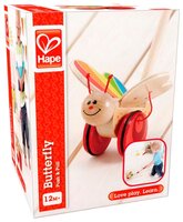 Каталка-игрушка Hape Butterfly (E0340) со звуковыми эффектами красный