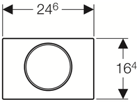 Кнопка смыва GEBERIT 115.758.KJ.5 Sigma10 белый/хром