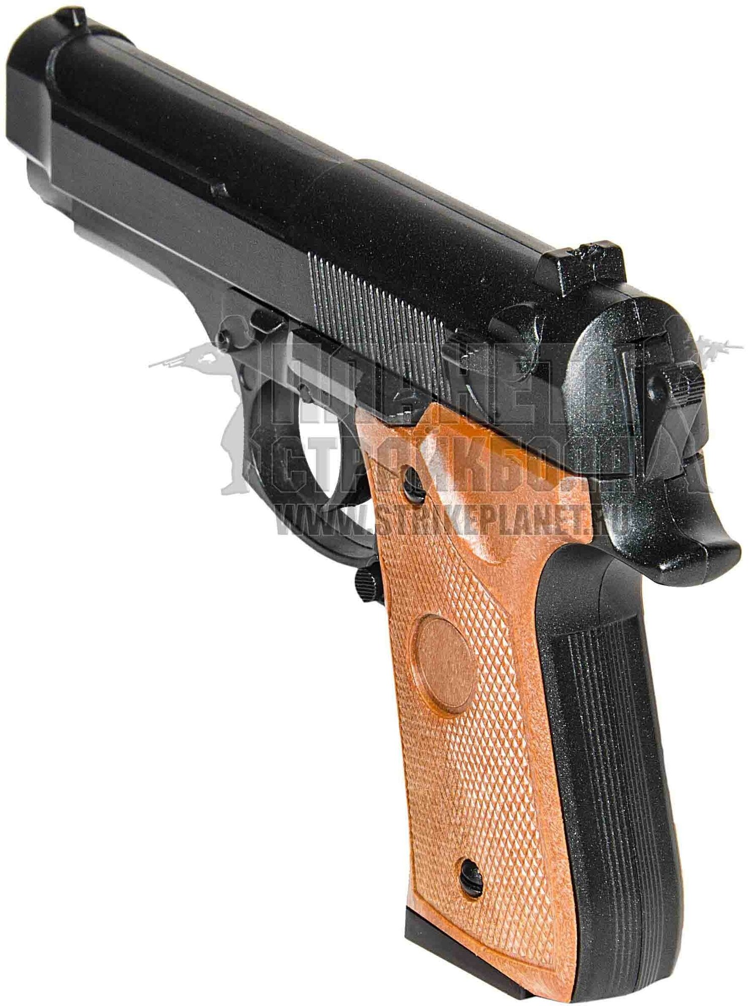 Cтрайкбольный пистолет Galaxy G.22 Beretta 92 mini металлический, пружинный