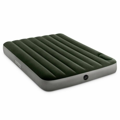 Кровать надувная DOWNY BED, (fiber-tech) встроенный ножной насос, 137x191x25см, ПВХ, 64762