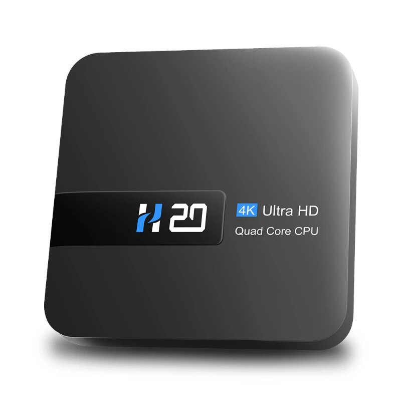 Смарт ТВ приставка H20 1/8GB Rockchip RK3228A Android 100 Wi-Fi 24GHz Smart TV Box 4K UHD Андроид ТВ бокс Медиаплеер