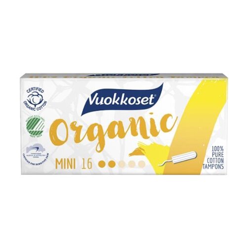 фото Vuokkoset тампоны Organic Mini 16 шт.