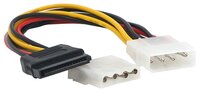 Переходник Mirex Molex 4pin - Molex 4pin/SATA 15pin (13700-SAT15MX2) 0.1 м черный/красный/желтый