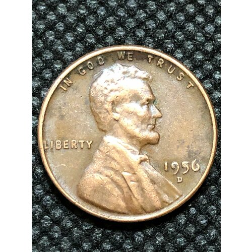 Монета США 1 цент 1956 год #5-о 1 цент 1956 сша d из оборота