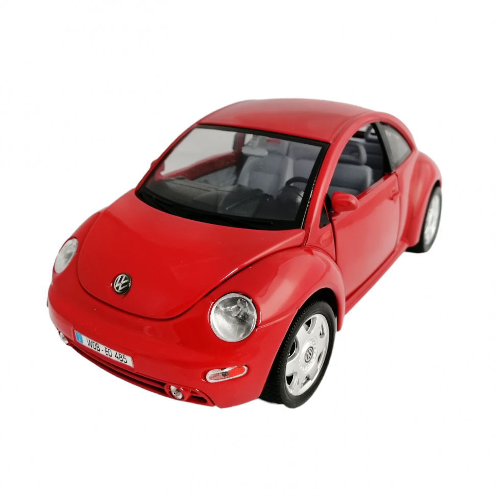 Volkswagen New Beetle 1:18 коллекционная металлическая модель автомобиля Bburago 3342 red