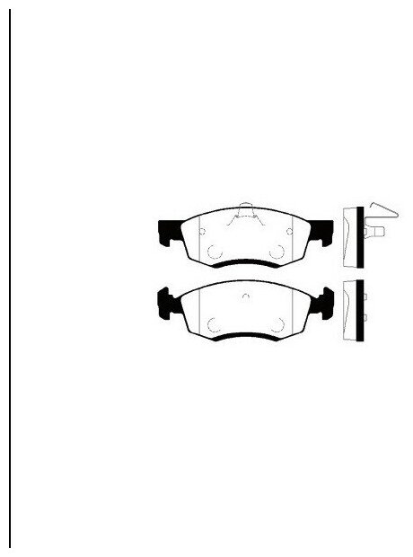 SANGSIN BRAKE SP4099 Колодки тормозные передние