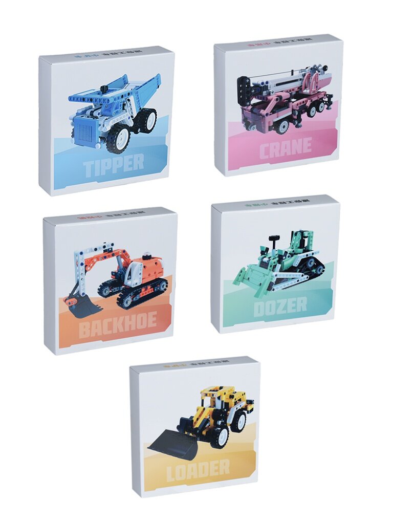 фото Конструктор Onebot Xiaomi Мини Инженерный Автомобиль 5 видов